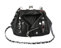 Women Motorcycle Biker Jacket Bag Clutch