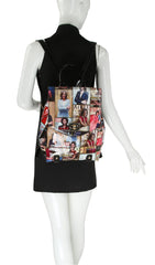 Glossy Magazine Backpack Travel Bag