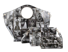 Glossy Magazine Tote Bag Hobo Crossbody Shoulder Bag