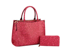 HF  Multi Compartment Leo Hand Tote Set    QFS-0066W