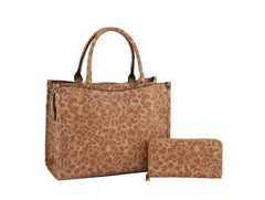 HF  Multi Compartment Leo Hand Tote Set    QFS-0066W