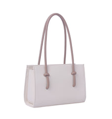 Contrast handle structured mini bag