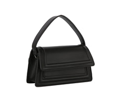 Flap top handle crossbody bag