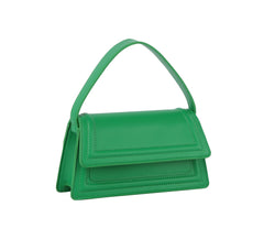 Flap top handle crossbody bag