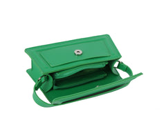 Flap top handle crossbody bag