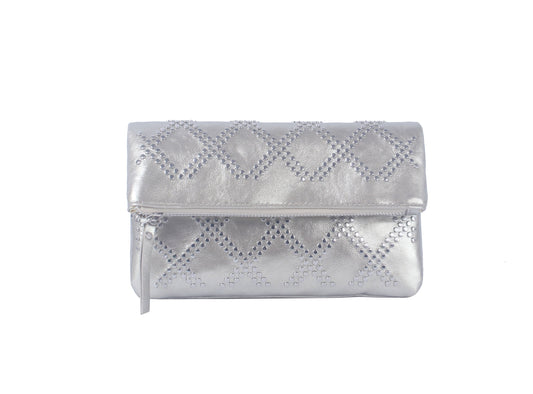 Metallic studded flap clutch