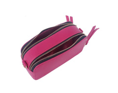 Double zip crossbody bag
