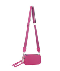 Double zip crossbody bag