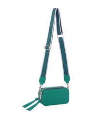 Double zip crossbody bag