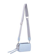 Double zip crossbody bag