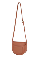 Whipstitching detail flap over crossbody