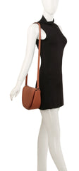Whipstitching detail flap over crossbody