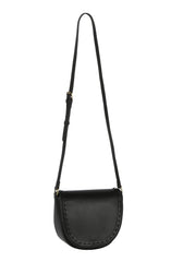 Whipstitching detail flap over crossbody
