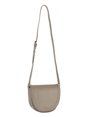 Whipstitching detail flap over crossbody