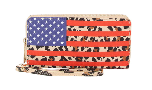 USA Small Wallet American Flag Purse