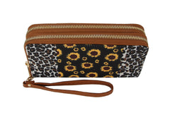 MULTI COLORED ZIG ZAG AZTEC PRINT WALLET