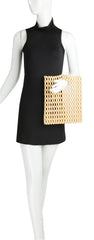 Straw Bags for Women,Straw Bags and satchel beach bag made it whit  small wooden balls