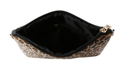 Leo Print Crossbody With Chain Strap