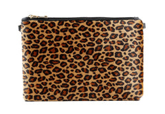 Leo Print Crossbody With Chain Strap